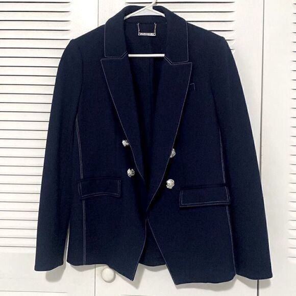 Sharp Navy Tahari Blazer - Picture 1 of 5